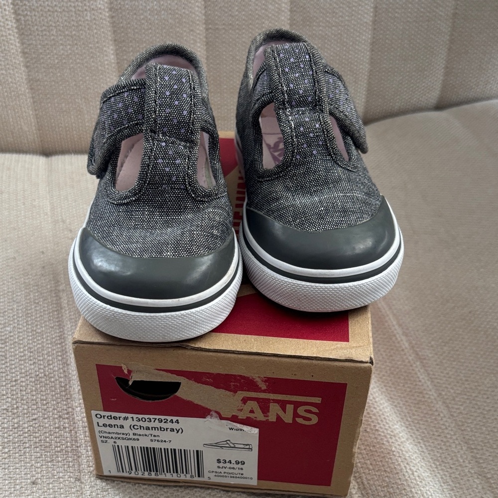 Vans Kids Chambray Black Sneakers
